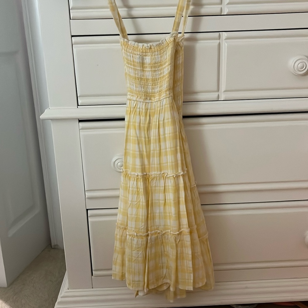 Girls Yellow Patterned Sundress